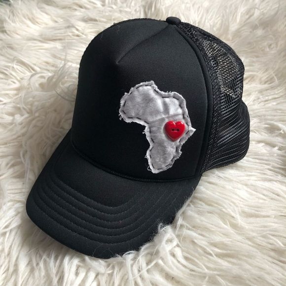 etsy Accessories - Etsy Africa Patchwork Heart Button Mesh Trucker Hat
